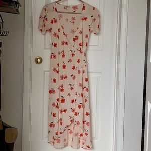 Boho Billabong Floral Wrap Dress